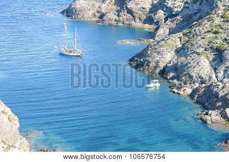Sailing Ship In The Mediterranean Sea