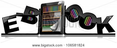 E-book - Bookends And Tablet Pc