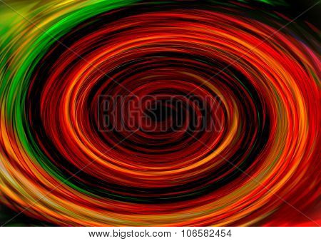 Abstract Colorful Dynamic Retro Hypnotic Spiral Swirl Background, Dark Red, Fire Tones