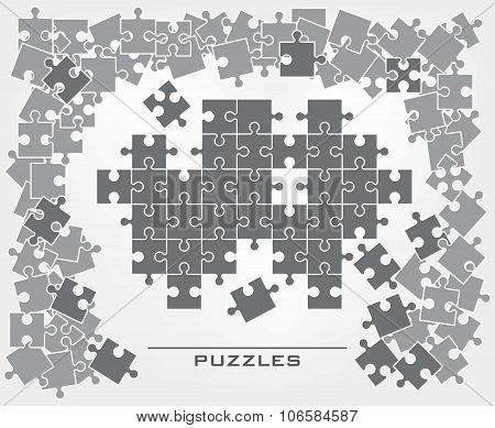 Jigsaw puzzle background
