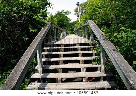 Stairs at the Top of the Boardwalk