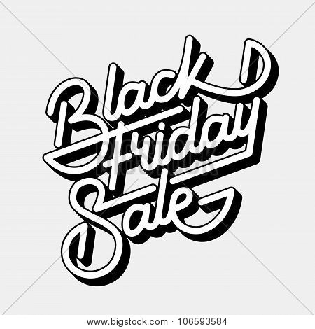 Black Friday Sale Lettering Badge