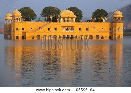 Jal Mahal And Man Sagar Lake In Jaipur, Rajasthan, India.