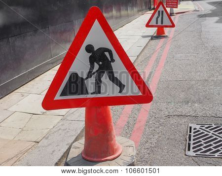 Roadworks Sign