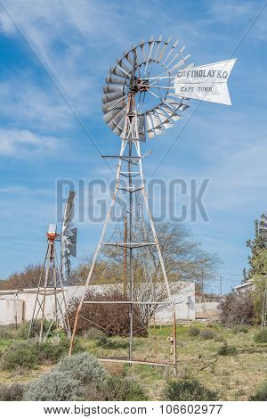 Historic Windmill In Loeriefontein