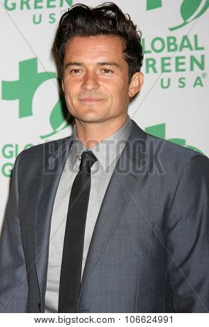 LOS ANGELES - OCT 29:  Orlando Bloom at the Global Green Hosts Book Lauch of 