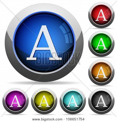 Font Button Set