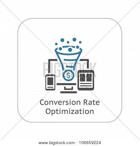 Conversion Rate Optimisation Icon.