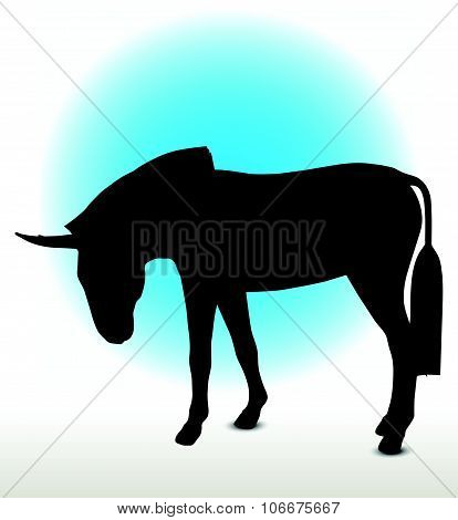 Donkey Silhouette