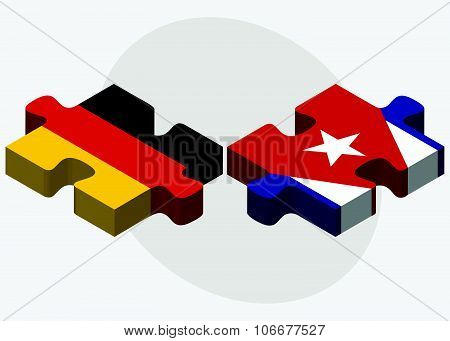 Germany And Cuba Flags