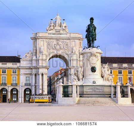 Praca Do Comercio Square, Lisbon, Portugal