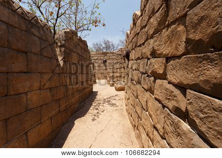 Maze, Labyrinth In Lost City, South Africa