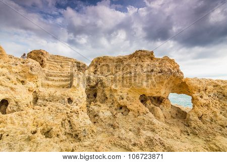 Strange rock formation