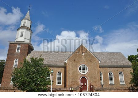 Bruton Parish Church in Colonial Williamsburg, Virginia