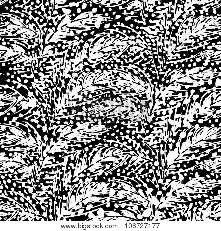 Abstract pattern inspired by tropical birds