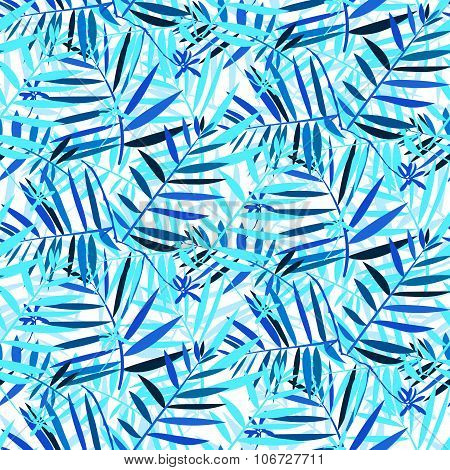 Tropical floral pattern