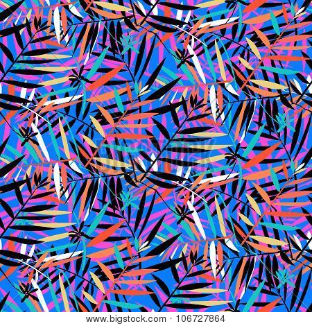 Tropical floral pattern