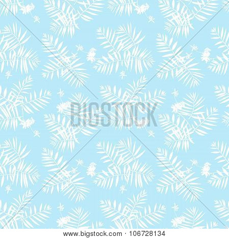 Tropical floral pattern