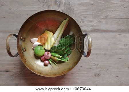 ground fresh garlic on white plate