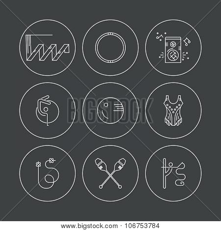 Rhythmic Gymnastics Icon Set