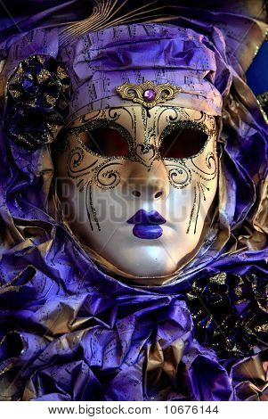 Kvindens Venedig Carnevale maske