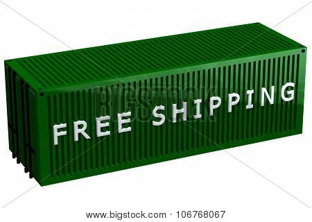Shipping Container With Words Free Shipping