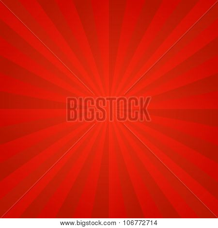 Red ray burst background