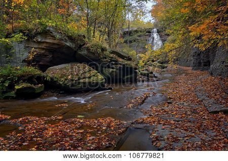 Brandywine Falls In Autumn