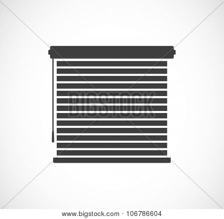 window sun blinds black icon