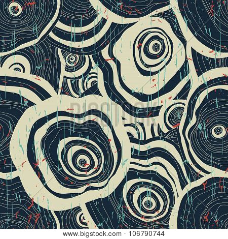 Wood Texture. Vector Seamless Pattern. Grunge Effect Is On A Separate Layer