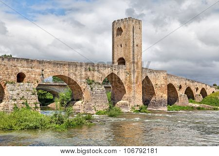 Medieval Stone Bridge In Frias, Spain