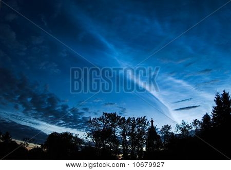 Zilver wolken