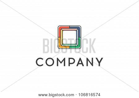 Vector Abstract Icon. Corporate Identity. Design Elements.