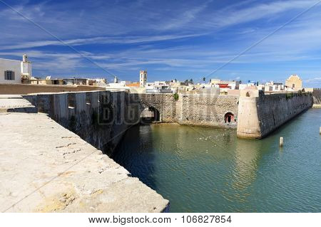 Architectural detail of Mazagan, El Jadida, Morocco - a Portuguese Fortified Port City registered as a UNESCO World Heritage Site