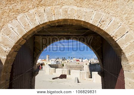 Architectural detail of Mazagan, El Jadida, Morocco - a Portuguese Fortified Port City registered as a UNESCO World Heritage Site