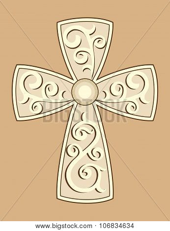 Cross With Decorations