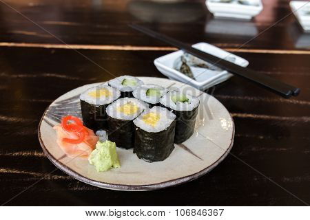 Sushi Egg And Cucumber