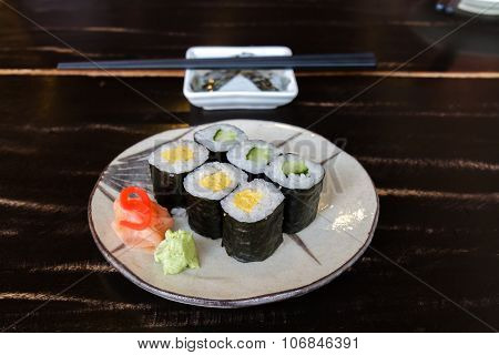 Sushi Egg And Cucumber