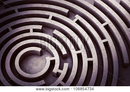 Circular maze