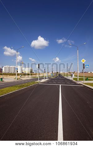 the road . construction