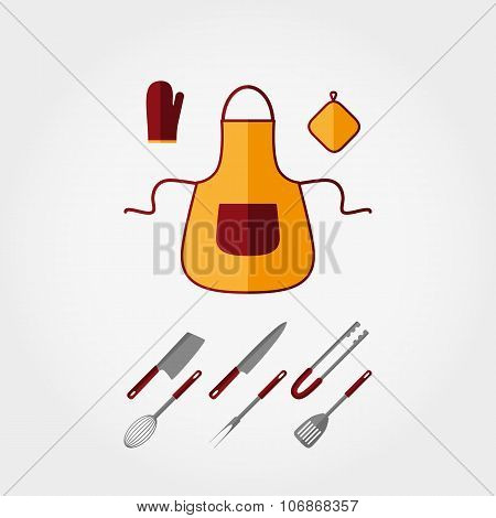 Kitchen tools icons.