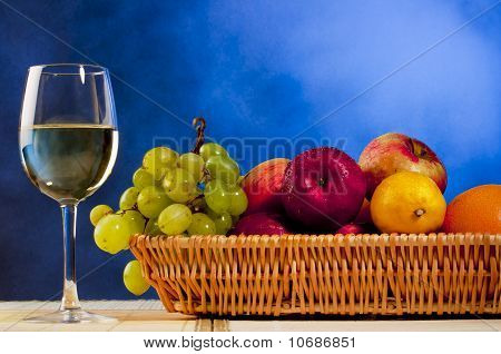 Wine And Fruits