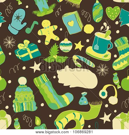 Winter doodle collection.