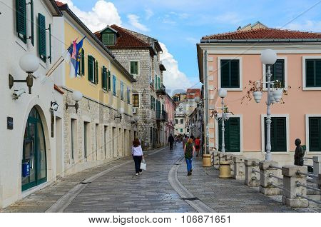 Street In Herceg Novi, Montenegro