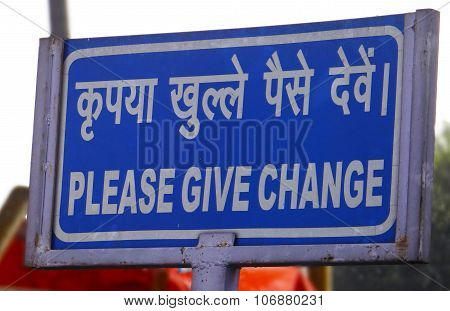 Please Give Change