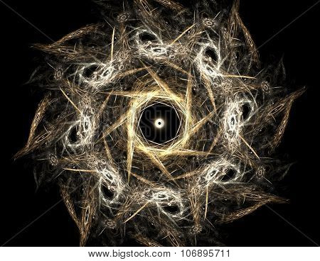 Abstract Lens Flare Space Or Time Travel Concept Background