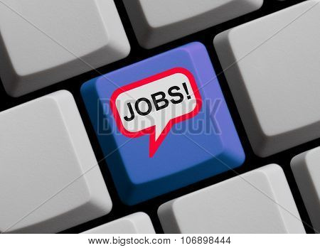 Keyboard With Speech Bubble: Jobs