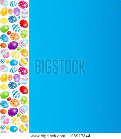Beautiful Easter Egg Menu Vector Illustration