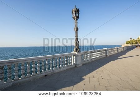 Beautiful Promenade Of Cadiz, Spain