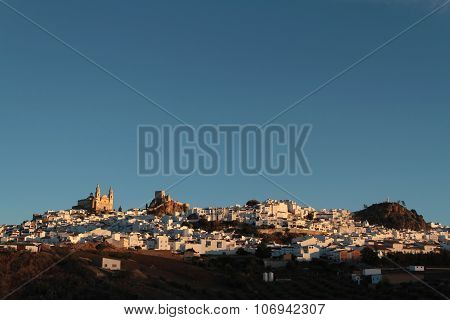 City Of Olvera at dawn